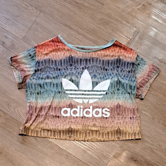 Adidas Multicolor Crop Top - Picture 1 of 2